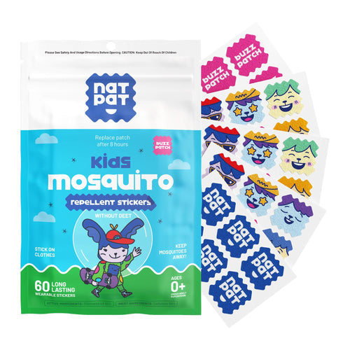 Natural Mosquito Repellent Patches for Kids - NatPat BuzzPatch